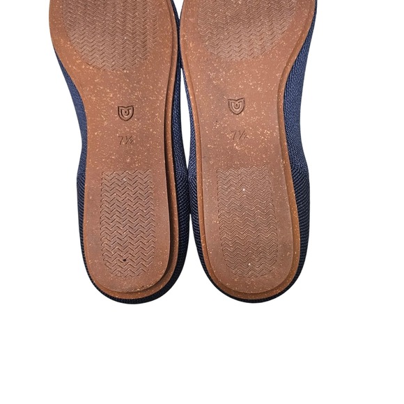 Rothy's The Flat Navy Blue Rounded Toe Knit Ballet Flats Comfortable Womens - Picture 11 of 11